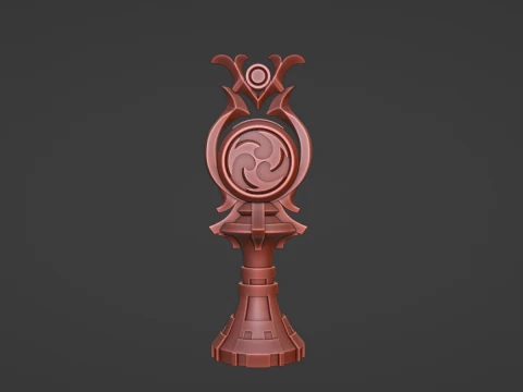 Electro Gnosis -- Genshin Impact -- 3D Printable -- Print-In-Place 3D Print Model