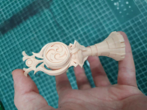 Electro Gnosis -- Genshin Impact -- 3D Printable -- Print-In-Place 3D Print Model