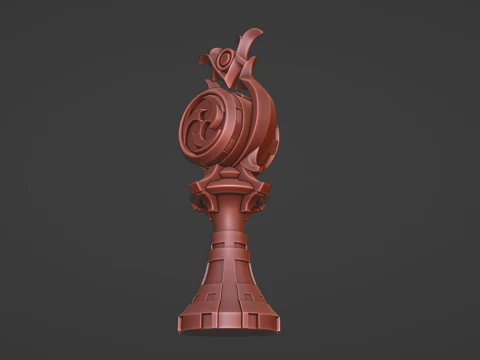 Electro Gnosis -- Genshin Impact -- 3D Printable -- Print-In-Place 3D Print Model