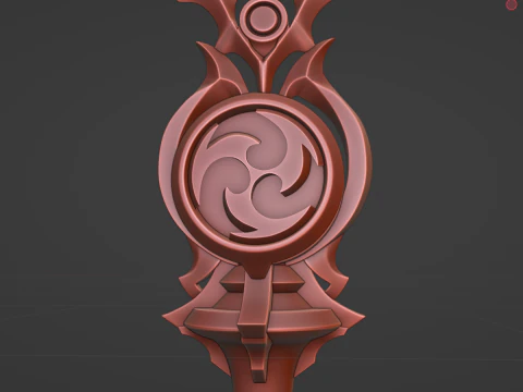 Electro Gnosis -- Genshin Impact -- 3D Printable -- Print-In-Place 3D Print Model