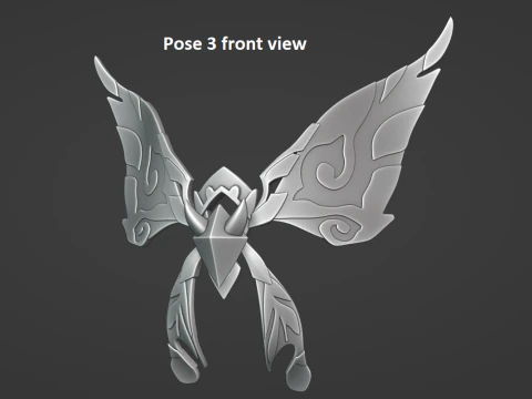 Dendro Crystalfly -- Genshin Impact Decoration -- 3D Printable Figurine 3D Print Model