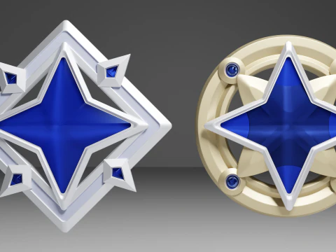 Genshin Impact -- Masterless Starglitter and Masterless Stardust -- 3D Printable Figurines 3D Print Model
