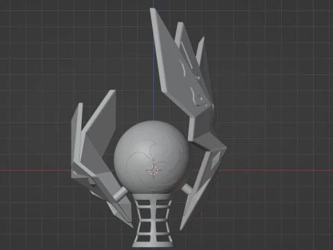 Electroculus -- Genshin Impact -- With LED Slots -- 3D Printable Figurine 3D Print Model
