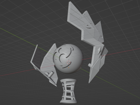 Electroculus -- Genshin Impact -- With LED Slots -- 3D Printable Figurine 3D Print Model