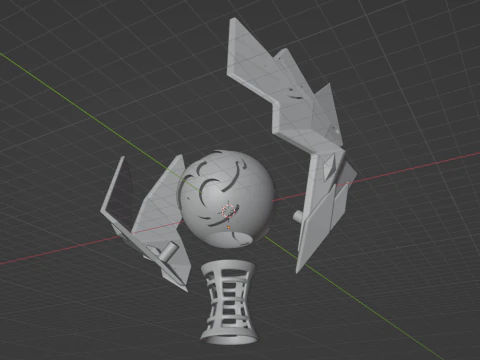 Electroculus -- Genshin Impact -- With LED Slots -- 3D Printable Figurine 3D Print Model