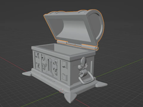 Genshin Impact -- Lux Chest -- 3D Printable Functional Figurine 3D Print Model