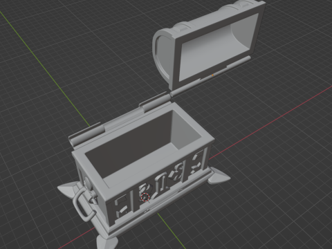 Genshin Impact -- Lux Chest -- 3D Printable Functional Figurine 3D Print Model