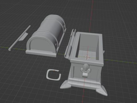 Genshin Impact -- Lux Chest -- 3D Printable Functional Figurine 3D Print Model