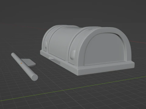 Genshin Impact -- Lux Chest -- 3D Printable Functional Figurine 3D Print Model