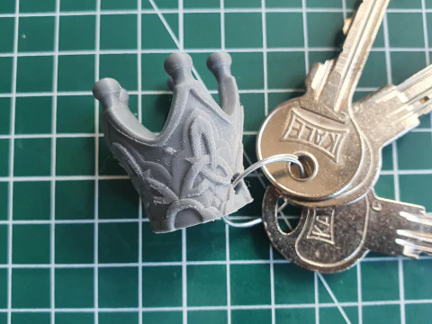 Crown of Insight -- Genshin Impact -- 3D Printable Keychain 3D Print Model