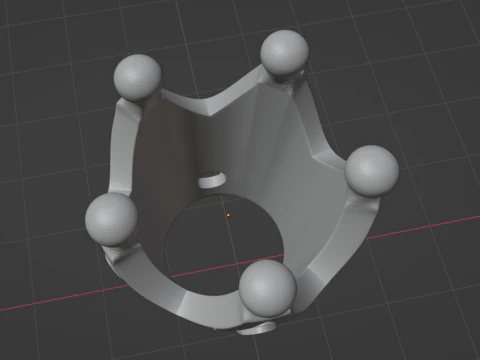 Crown of Insight -- Genshin Impact -- 3D Printable Keychain 3D Print Model