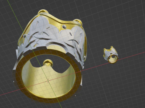 Crown of Insight -- Genshin Impact -- 3D Printable Keychain 3D Print Model