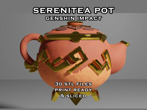 Serenitea Pot &ndash; Genshin Impact &ndash; Brelok do wydrukowania w 3D Model do druku 3D
