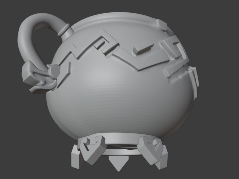 Serenitea Pot -- Genshin Impact -- 3D Printable Keychain 3D Print Model