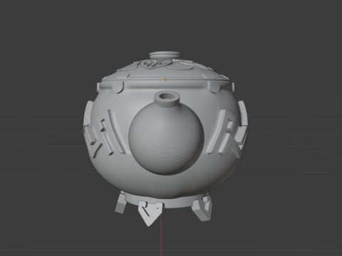Serenitea Pot -- Genshin Impact -- 3D Printable Keychain 3D Print Model