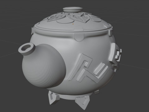 Serenitea Pot -- Genshin Impact -- 3D Printable Keychain 3D Print Model