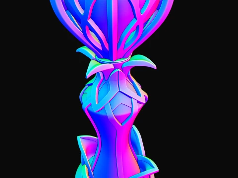 デンドロ グノーシス -- 原神 -- ナヒダのグノーシス -- 3D プリントインプレイス 3Dプリントモデル