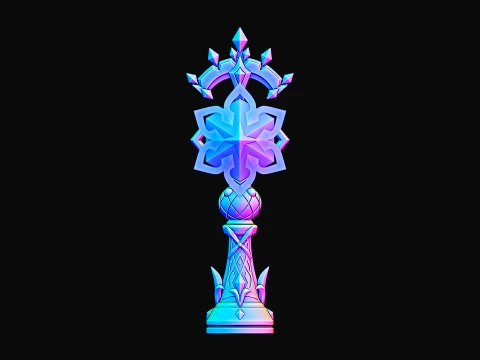 Cryo Gnosis -- Genshin Impact -- Gnosis of Tsaritsa -- 3D Print-In-Place 3D Print Model