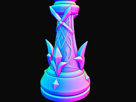 Cryo Gnosis -- Genshin Impact -- Gnosis of Tsaritsa -- 3D Print-In-Place 3D Print Model