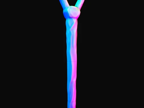 Eyjafjalla Staff -- Arknights -- 3D Printable Cosplay Prop -- STL Files 3D Print Model