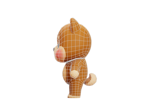 Cartoon Cat and Dog Shiba Chibi Kawaii Characters Animals Pack Low-poly 3Dモデル