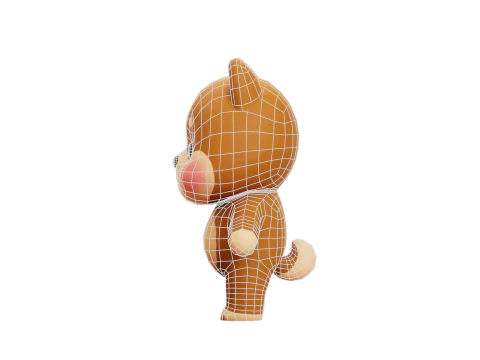 Cartoon Cat and Dog Shiba Chibi Kawaii Characters Animals Pack Low-poly 3D Model