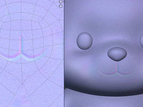 Monkey Cartoon Character Chibi Kawaii 3Dモデル