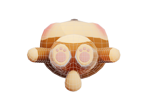 漫画犬柴ちびかわいいキャラクターがアニメーション化されました 3Dモデル