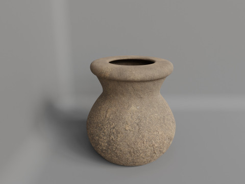Ancient stone vase 3D 模型