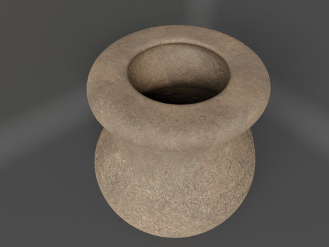 Ancient stone vase 3D 模型