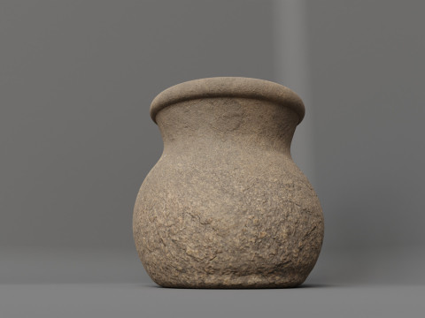 Ancient stone vase 3D 模型