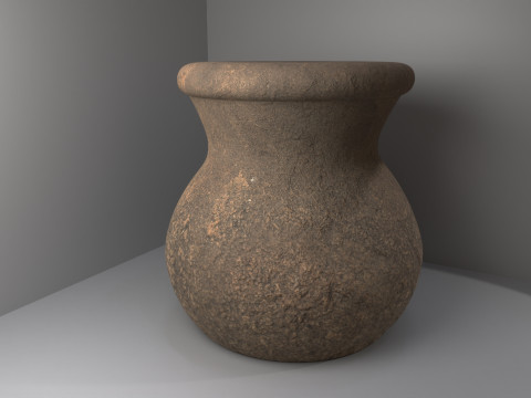 Ancient stone vase 3D 模型