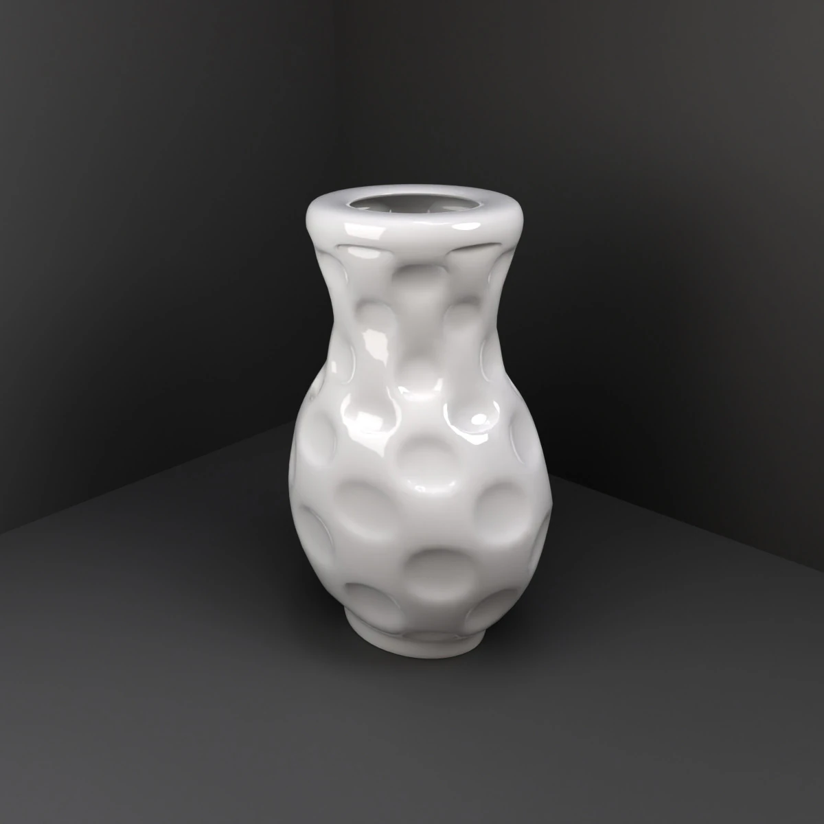 Porcelain vase 3D Model .c4d .max .obj .3ds .fbx .stl .blend 