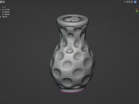 Porcelain vase 3Dモデル