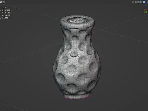 Porcelain vase 3D Model