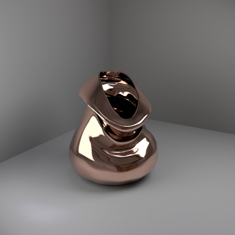 Copper vase 3Dモデル .c4d .max .obj .3ds .fbx .stl .blend