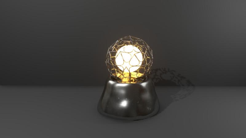 Lamp with a metal mesh in an industrial style 3D Modell .c4d .max .obj .3ds .fbx .stl .blend 