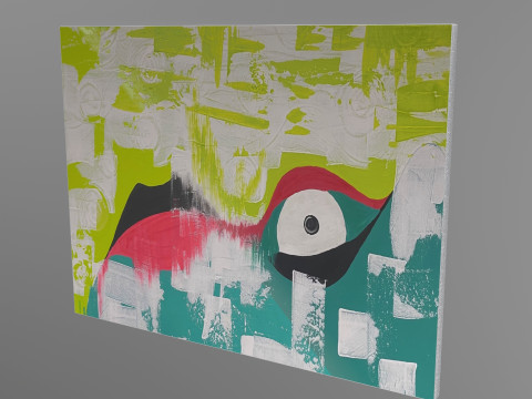 Acrylic painting 3D Model