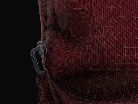 Tommy Hilfiger colorblock competitive vintage jacket - anorak 3D Model