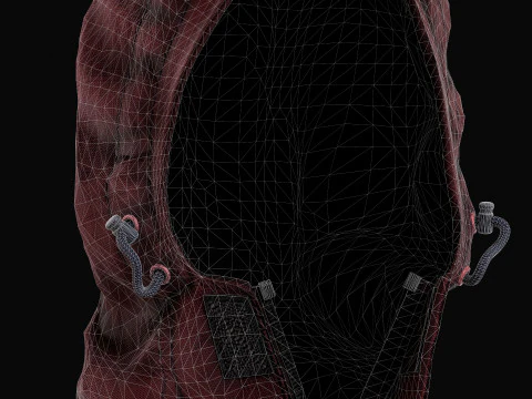 Tommy Hilfiger colorblock competitive vintage jacket - anorak 3D Model