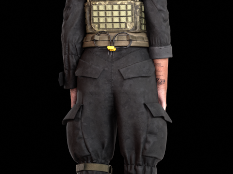 Valeria the cartel shooter - Gameready original character 3Dモデル