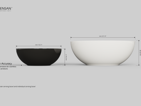 Porcelain Bowl Set 3D Принт Модель