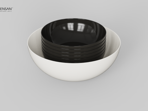 Porcelain Bowl Set 3D Принт Модель