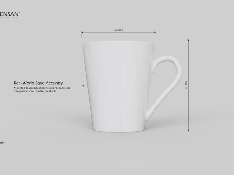 Porcelain Mug 3D Print Model