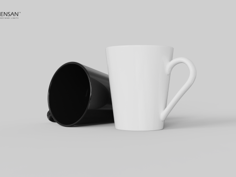Porcelain Mug Model Cetak 3D