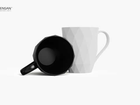 Porcelain Mug Model Cetak 3D