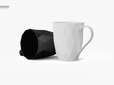 Porcelain Mug Model Cetak 3D
