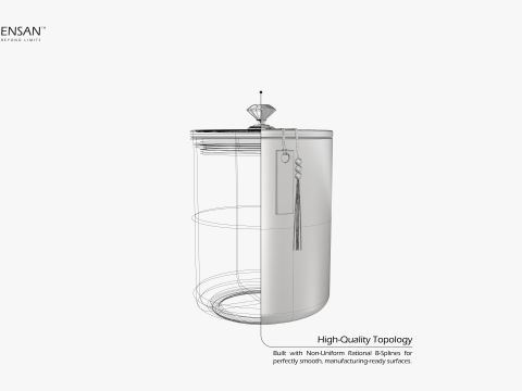 Porcelain Canister Set 3D Print Model