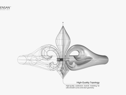 Fleur De Lis Ring 3D 打印模型