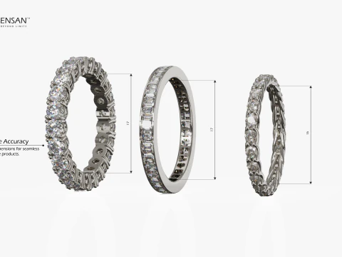 Eternity Rings Collection Pack 3D Print Model